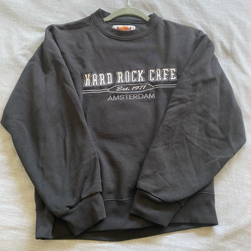 VINTAGE Black Hard Rock Cafe Crewneck